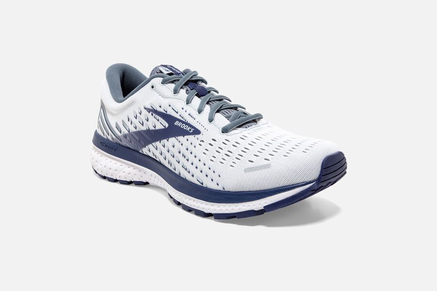 Brooks Ghost 13 Road Löparskor Herr - Vita/Blå - 9416-RWLPG